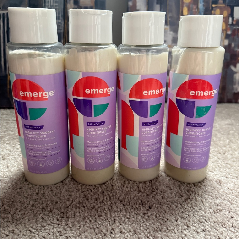 Emerge High-Key Smooth Conditioner - Cream (4 Pack)